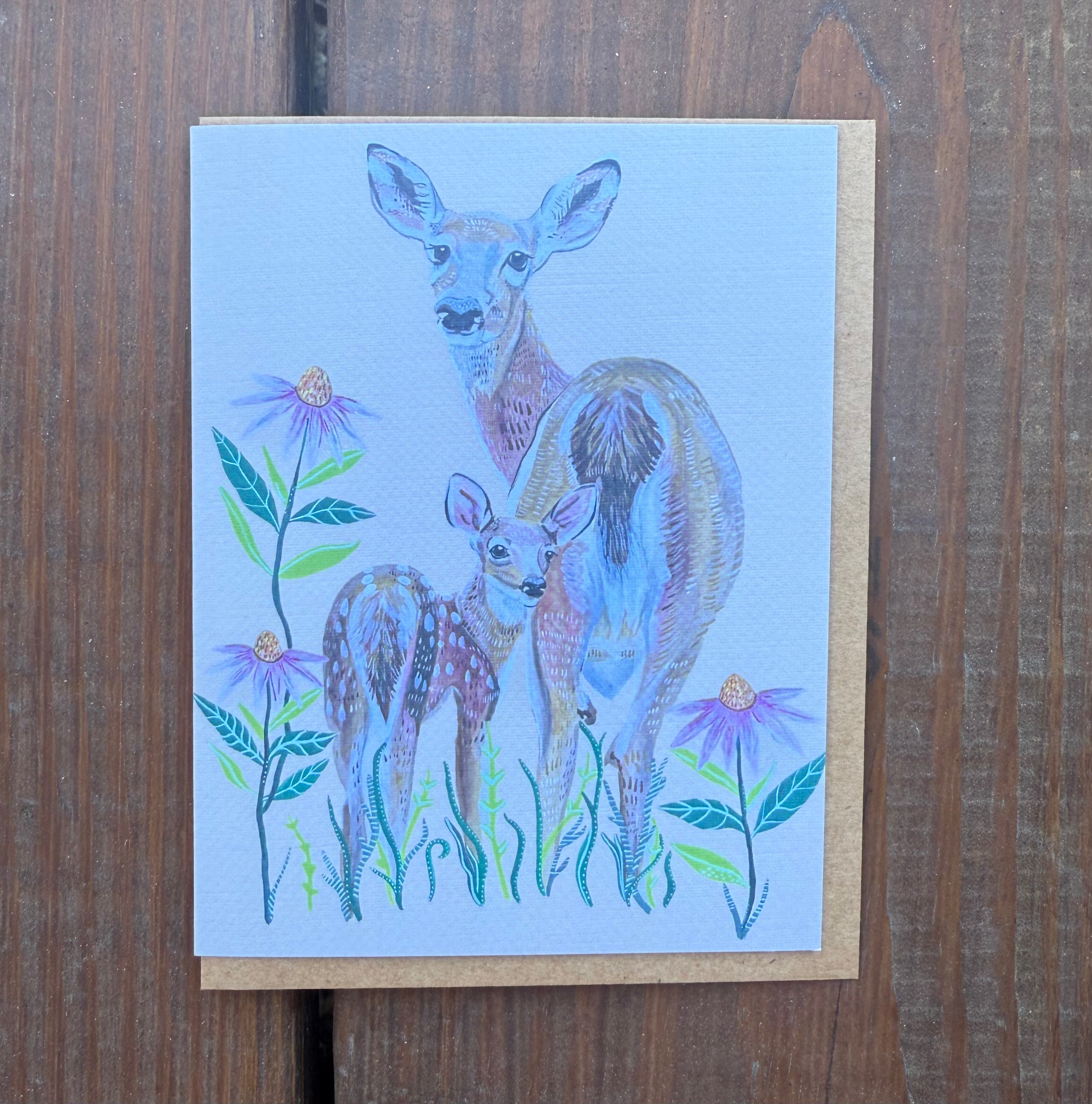 Greeting Card: Deer Butts