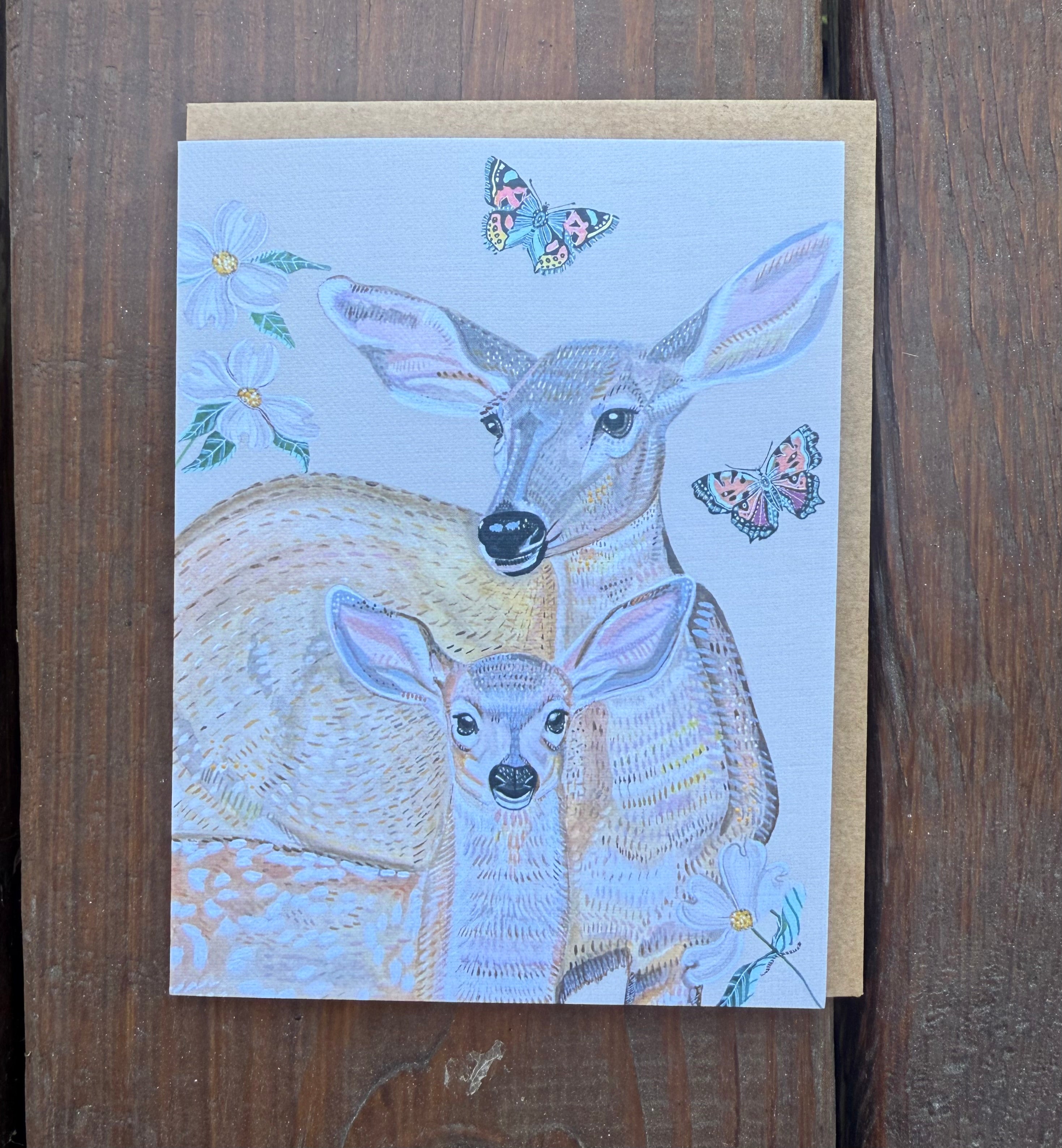 Greeting Card: Mother Deer