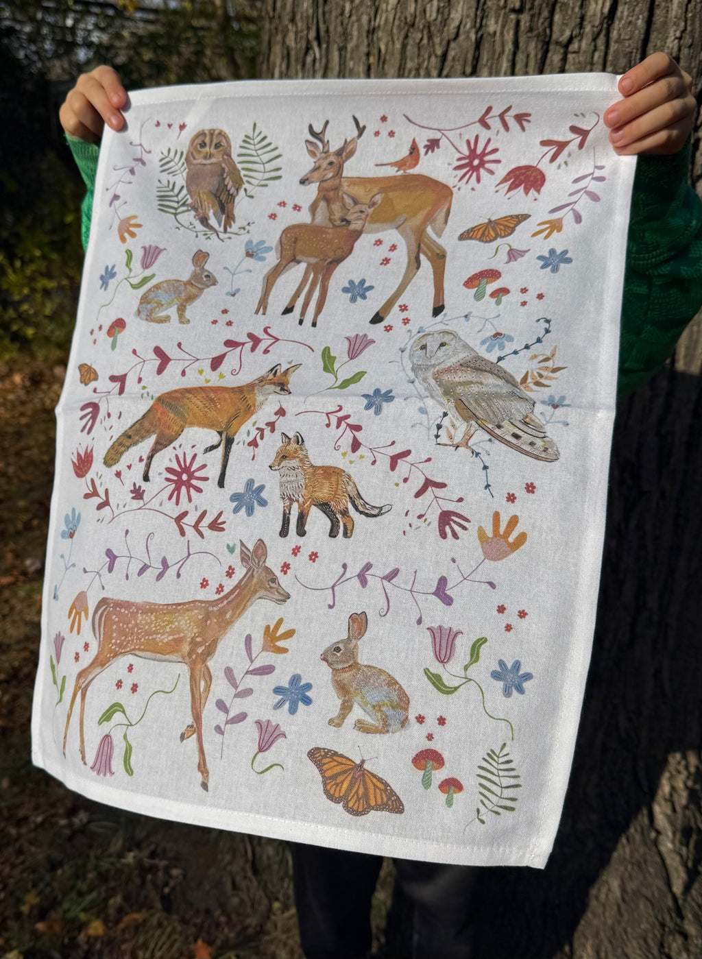 Woodland Tea Towel