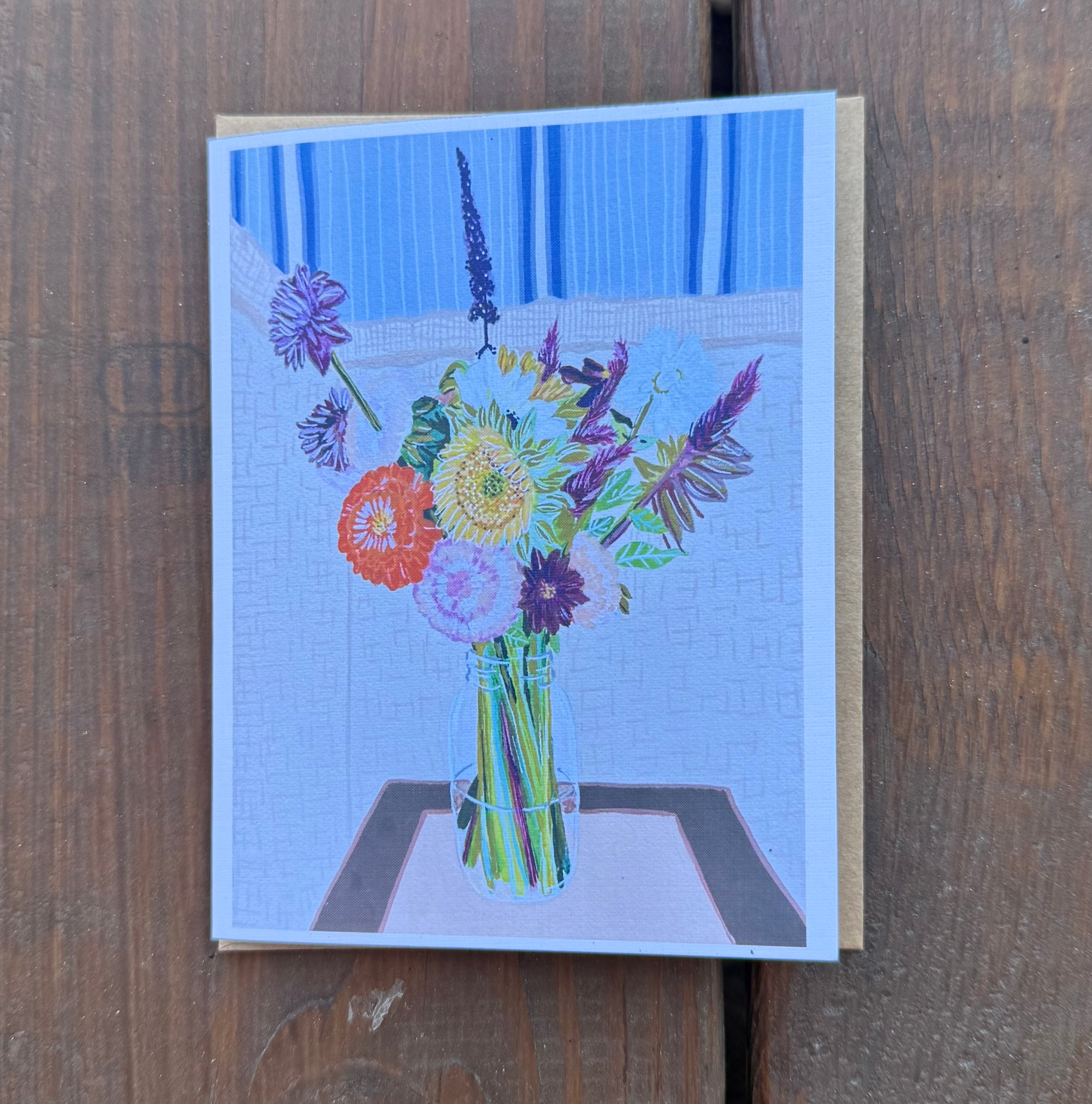 Greeting Card: Still Life Flowers